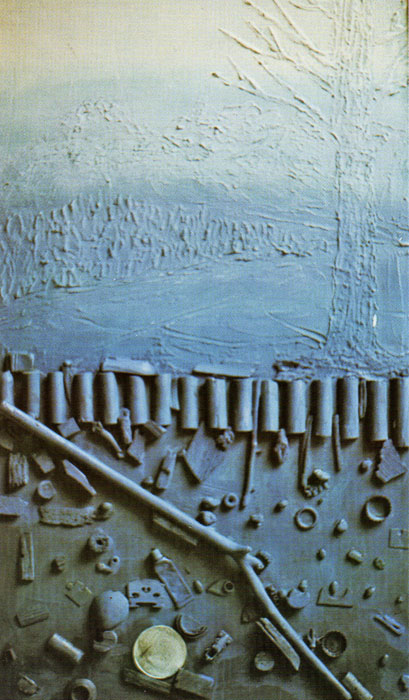 "Paesaggio, ieri e oggi" opera dell'artista Claudio Cavalieri