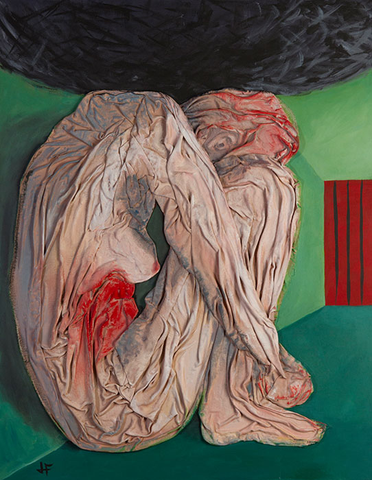 "L'insostenibile pesantezza dell'essere" opera realizzata dall'artista Lorena FIlippetto
