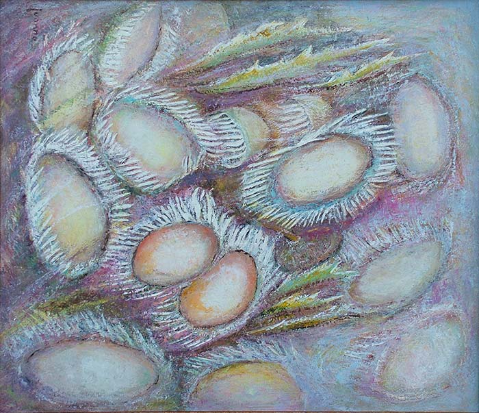 "Energia dei fiori" opera realizzata dall'artista Jvonne