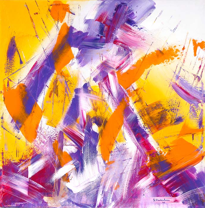 "Astratto colorato" opera realizzata dall'artista Silvana Maddalosso