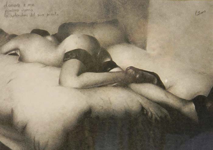 "Pianto di donna" opera dell'artista Poetisma (Manuel Vertemara)
