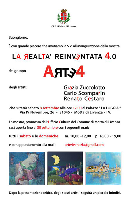 In mostra le opere dell'artista Carlo Scomparin - Rento Cestaro