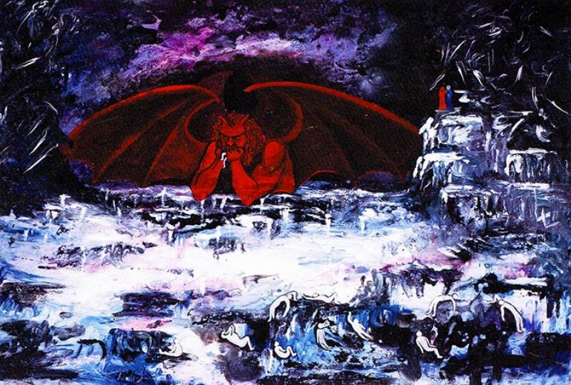 Inferno-canto XXXIV-Incontro con Lucifero di Pirondini Antea