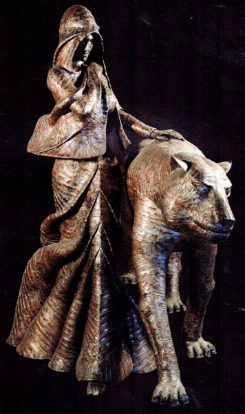 Donna con tigre II  di Bolzani Sara