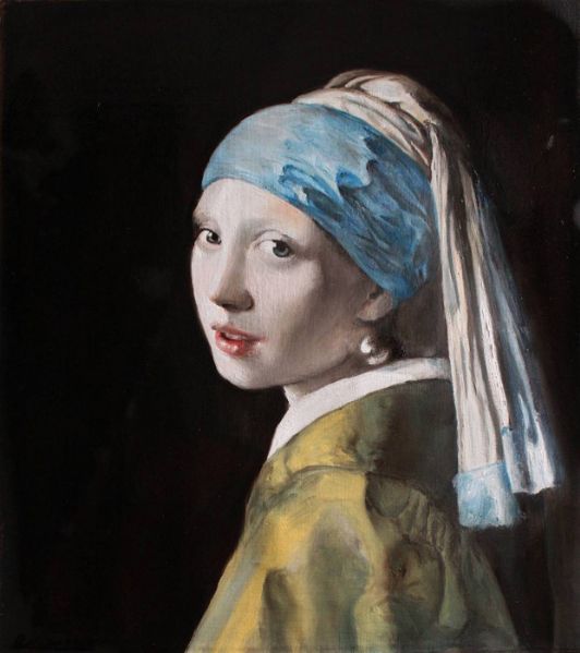 Ragazza con l'orecchino di perla-Vermeer di Carlini Claudio