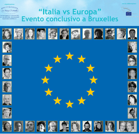 Luciano Cantoni espone le sue oepre all'esposizione "Italia vs Europa" Bruxelles, Esposizione GALERIE SAINT JAQUES dal 10 al 24 febbraio, Convegno(BELGIO).