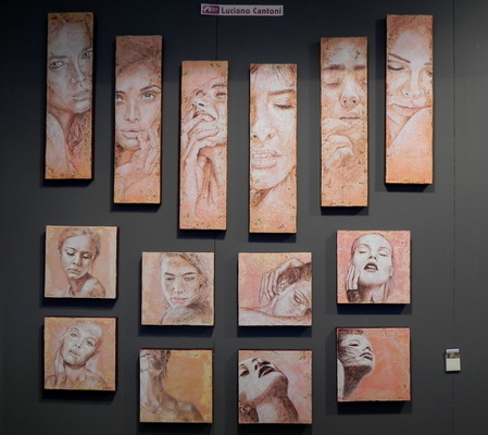 Vernice Art Fair, Fiera d'arte a Forlì (FC), marzo, Installazione "Espressione donna" di Luciano Cantoni
