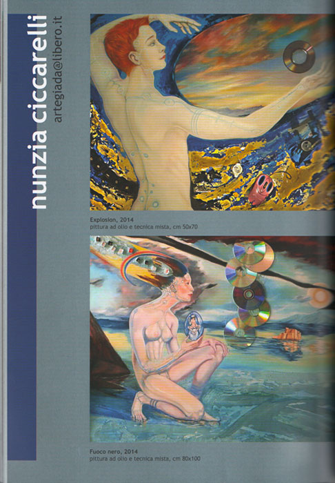 Artantis, trimestrale n° 19, OPERE DI NUNZIA CICCARELLI PUBBLICATE:: “EXPLOSION” - “FUOCO NERO”