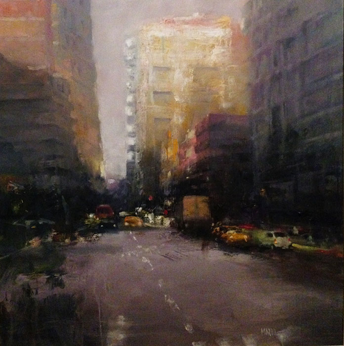 "Verso il centro" opera realizzata dall'artista Ruggero Mazza