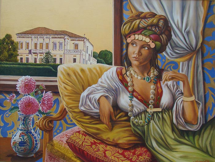 "La città multientica" opera realizzata dall'artista Silvano Mazzariol