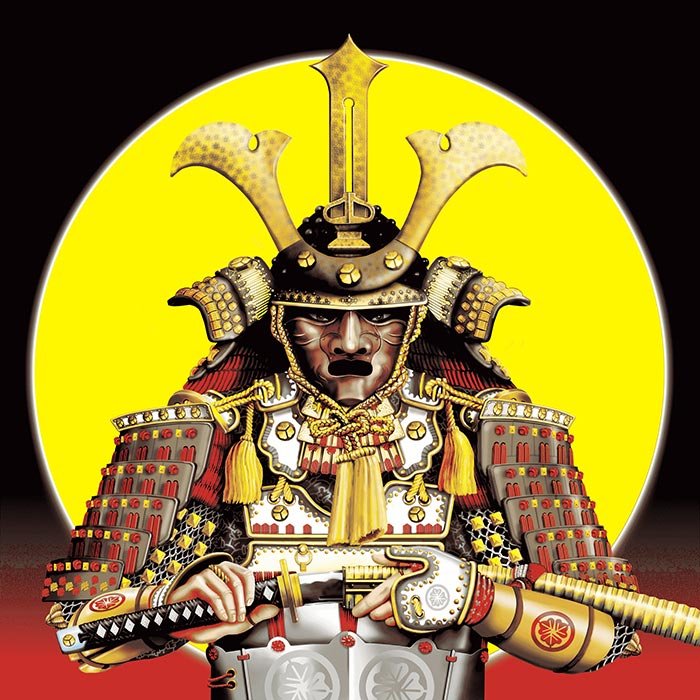 "Samurai 1" samurai. Ti vede. Ti ascolta. ... - opera realizzata dall'artista Melugi