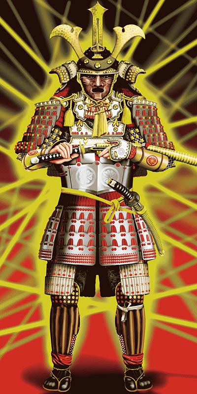"Samurai 2" lo splendore dell'armatura - opera realizzata dall'artista Melugi