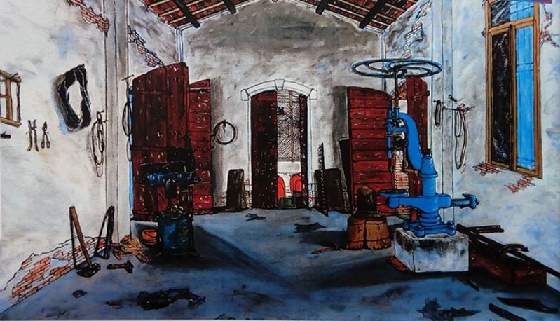 Idrovora di Lova “interno officina” 