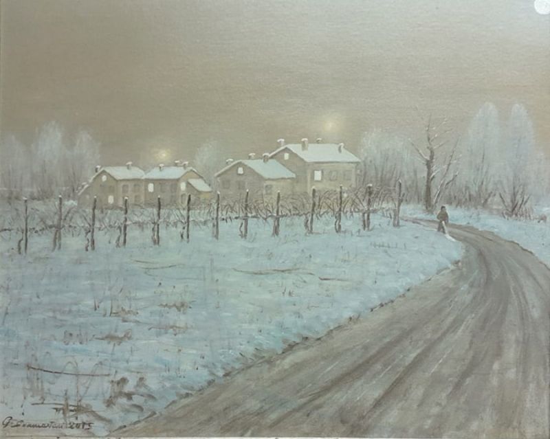Notturno con neve