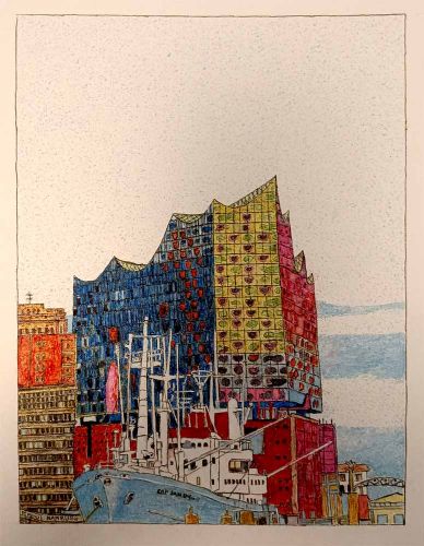 Hamburg-Elbphiloarmonie und Museumshihif