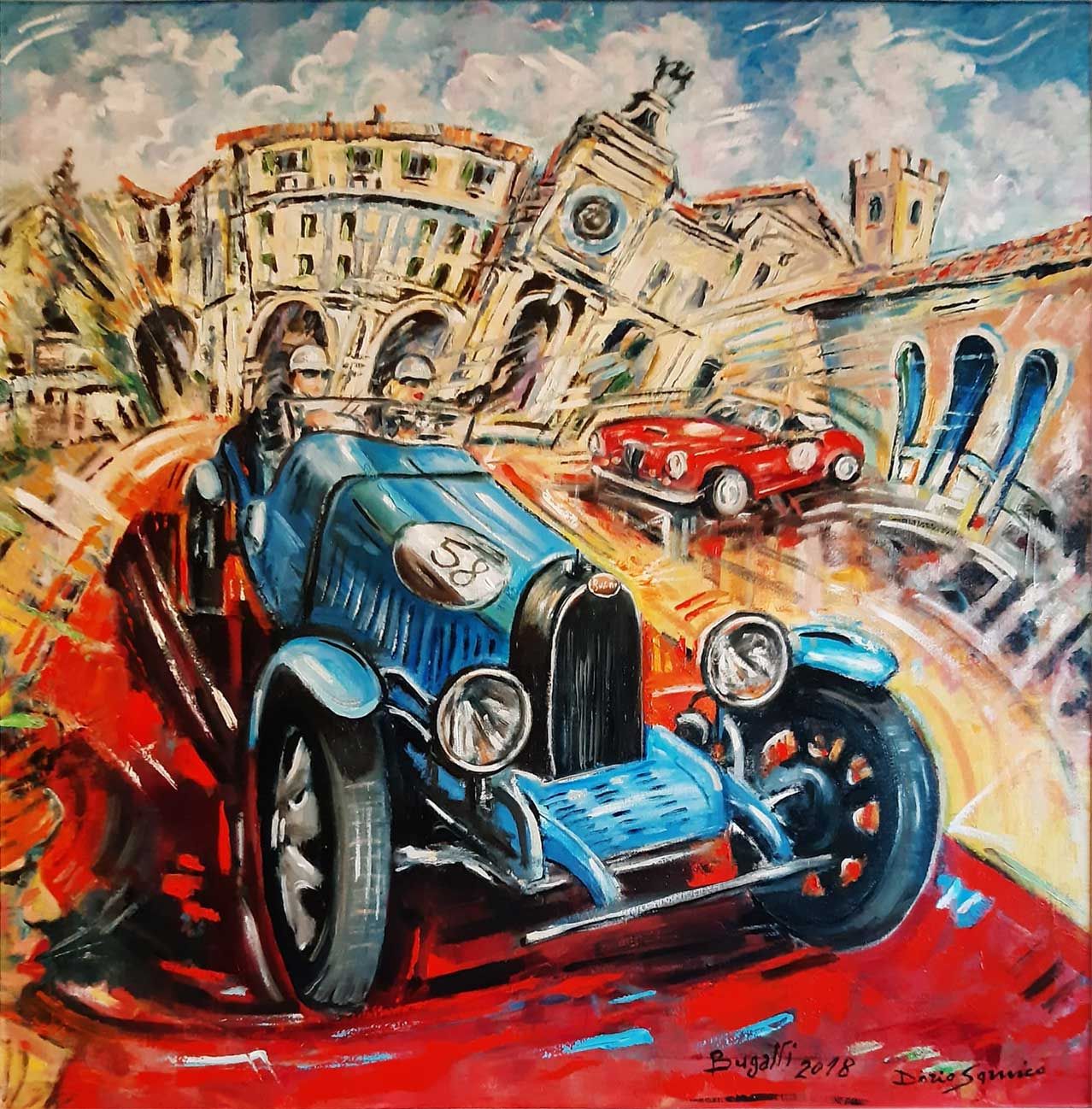 Bugatti in Piazza della Loggia (BS)