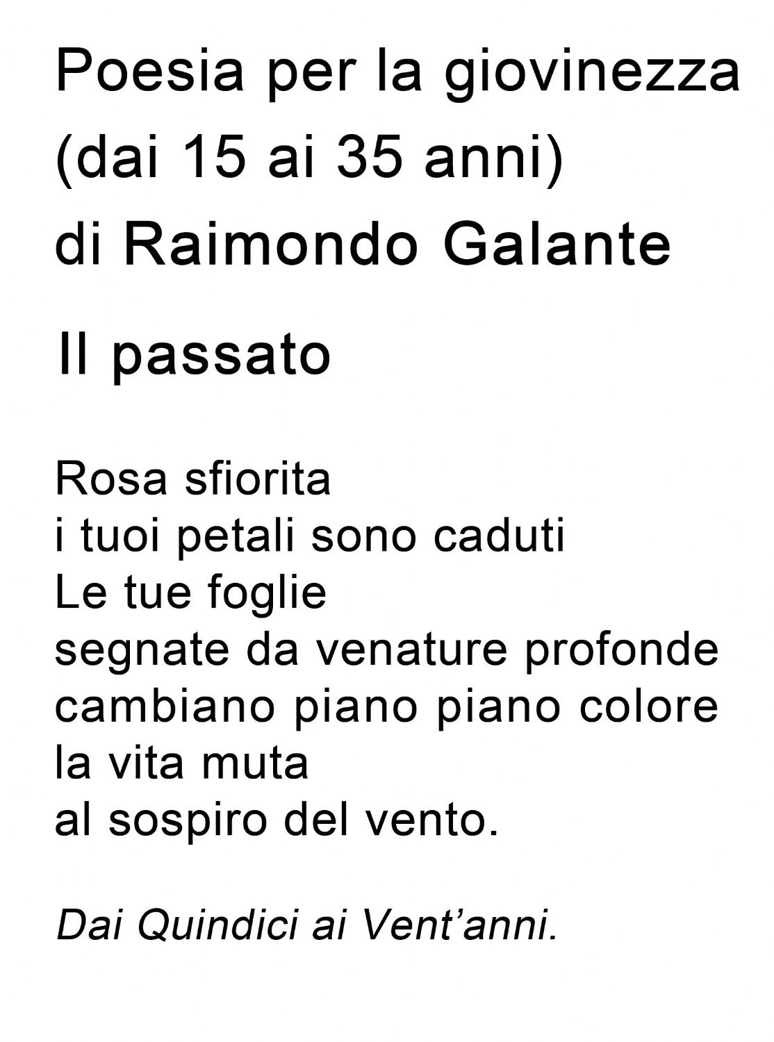 Il passato