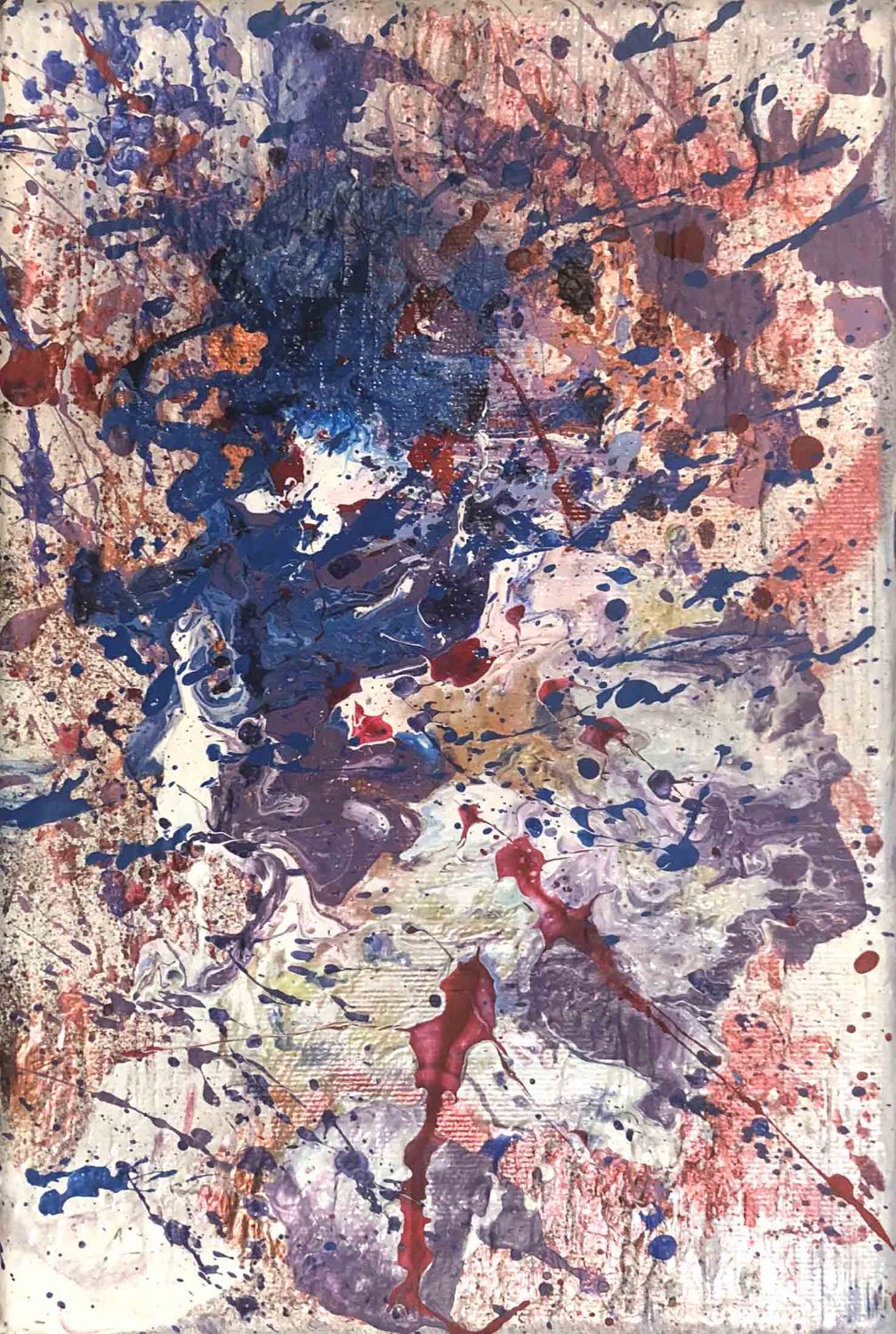 Blue and purple. Studio 3, minimal