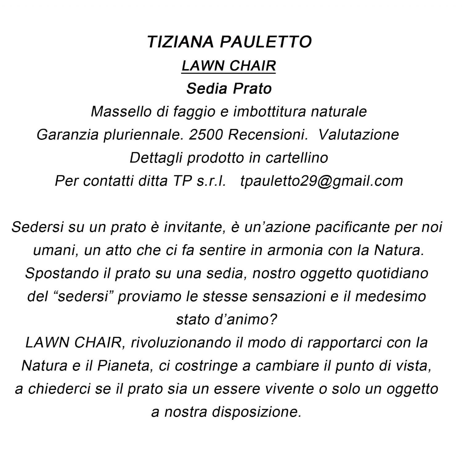Lawn chair - sedia prato