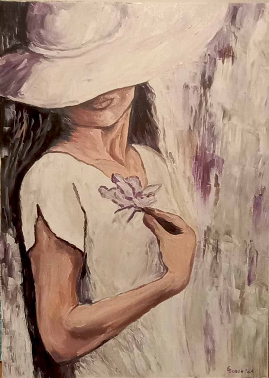 Donna con cappello