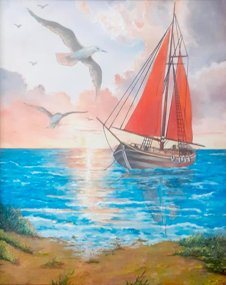 Tramonto in mare