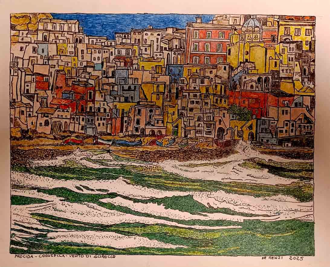 Vento di Scirocco. Procida-Corricella.